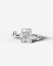 Nature's Embrace (Elongated Radiant) 14k White Gold 001