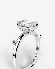 Nature's Embrace (Emerald) 14k White Gold 003