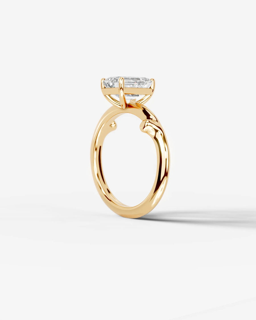 Nature's Embrace (Emerald) 18k Yellow Gold 002