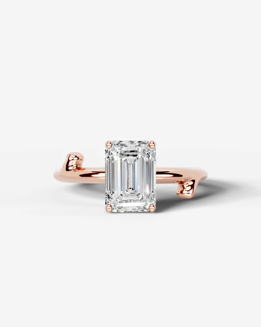 Nature's Embrace (Emerald) 14k Rose Gold 001