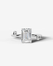 Nature's Embrace (Emerald) 14k White Gold 001