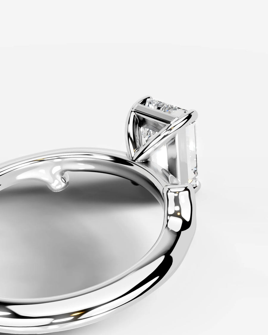 Nature's Embrace (Emerald) 14k White Gold 004
