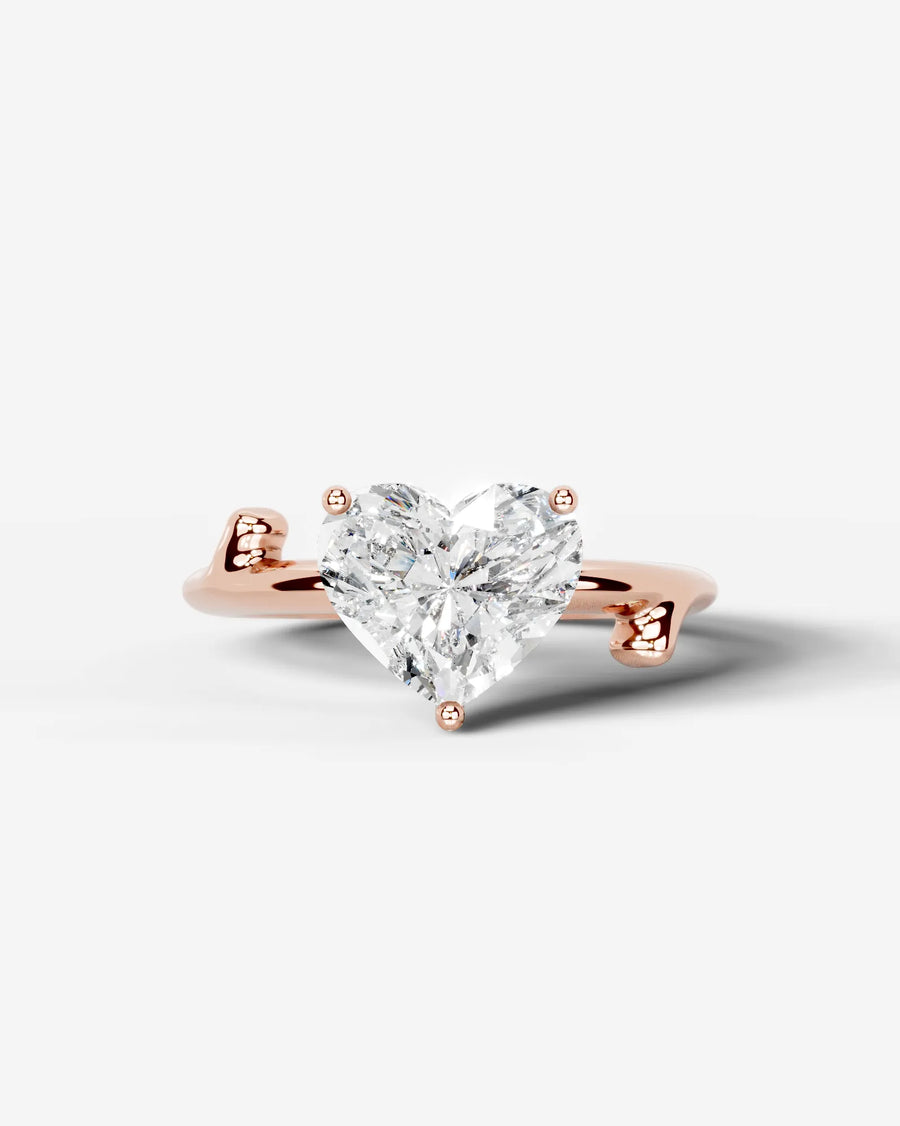 Nature's Embrace (Heart) 14k Rose Gold 001