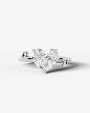 Nature's Embrace (Heart) 14k White Gold 001