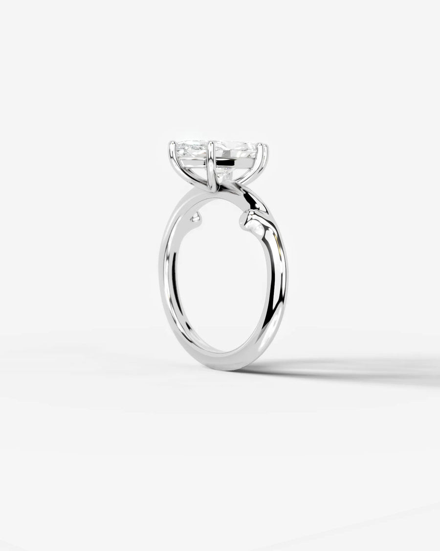 Nature's Embrace (Marquise) 18k White Gold 002
