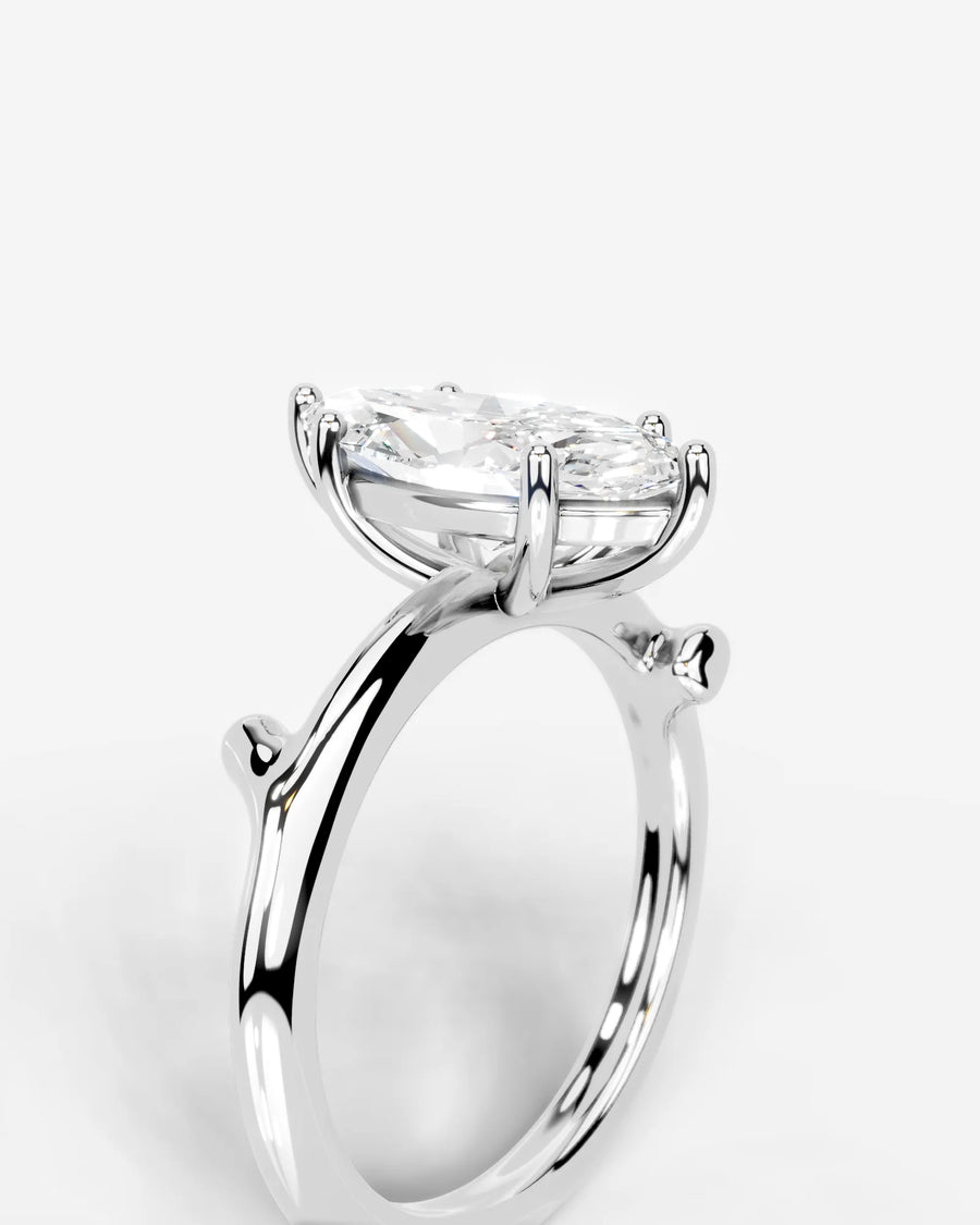 Nature's Embrace (Marquise) Platinum 003