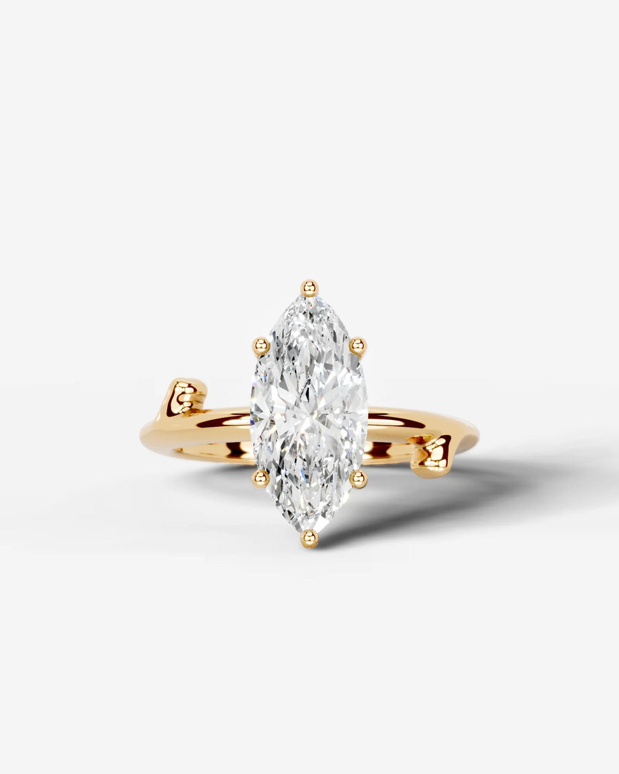 Nature's Embrace (Marquise) 18k Yellow Gold 001