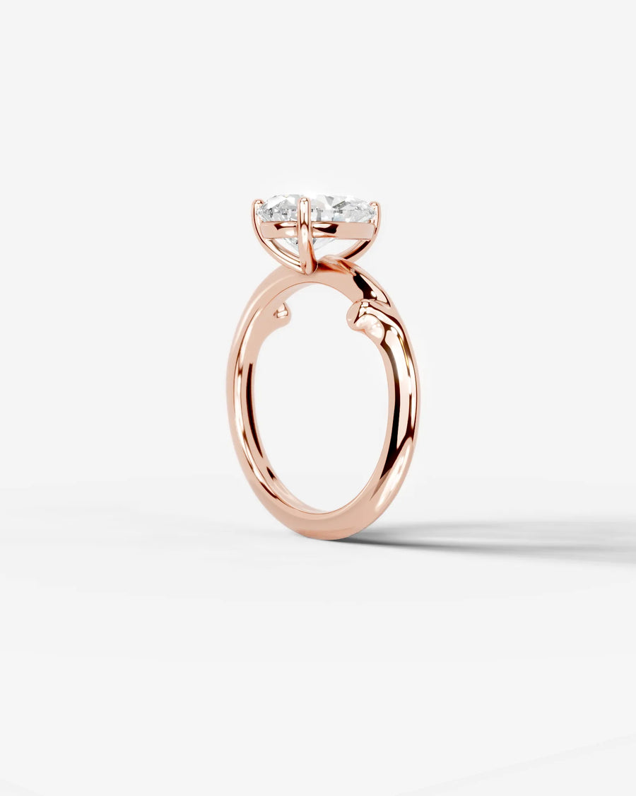 Nature's Embrace (Pear) 14k Rose Gold 002