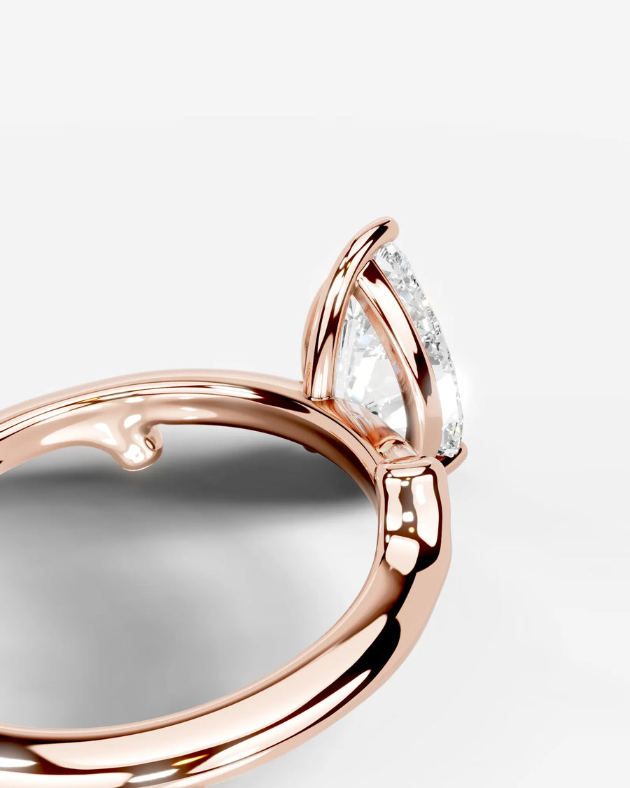 Nature's Embrace (Pear) 14k Rose Gold 004