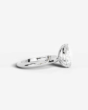 Nature's Embrace (Pear) 14k White Gold 005