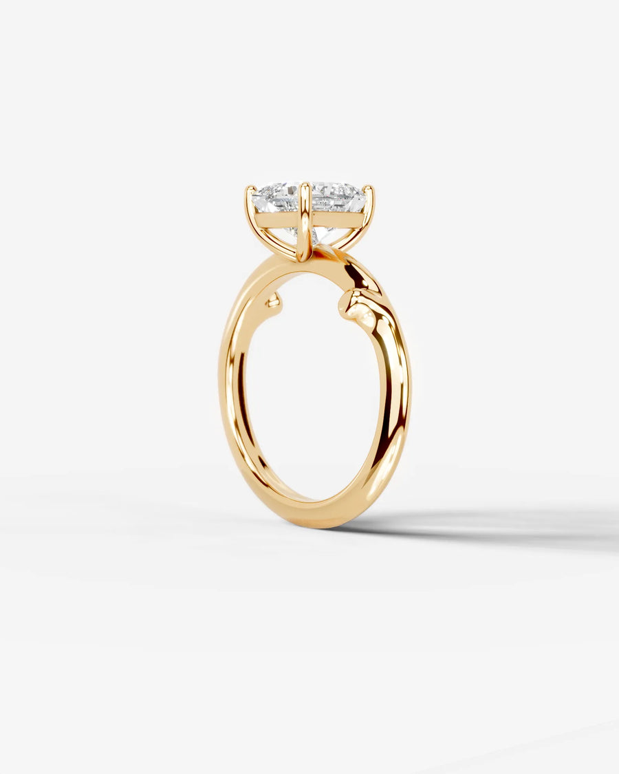 Nature's Embrace (Princess) 14k Yellow Gold 002