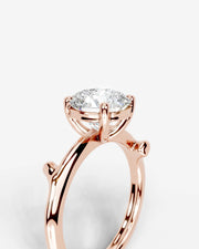 Nature's Embrace (Round) 14k Rose Gold 003