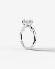 Nature's Embrace (Round) 14k White Gold 002