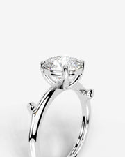 Nature's Embrace (Round) 18k White Gold 003