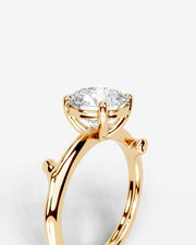 Nature's Embrace (Round) 14k Yellow Gold 003