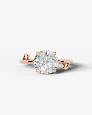 Nature's Embrace (Round) 14k Rose Gold 001