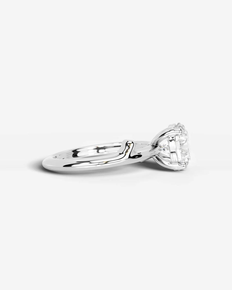 Nature's Embrace (Round) 14k White Gold 005