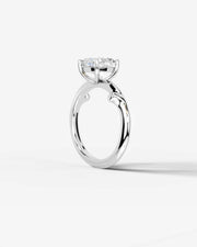 Nature's Embrace (Cushion) 18k White Gold 002