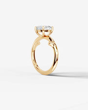 Nature's Embrace (Cushion) 14k Yellow Gold 002