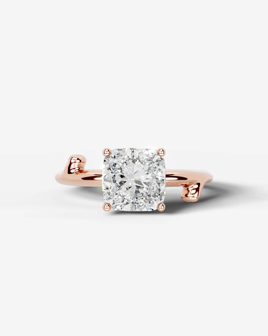 Nature's Embrace (Cushion) 14k Rose Gold 001