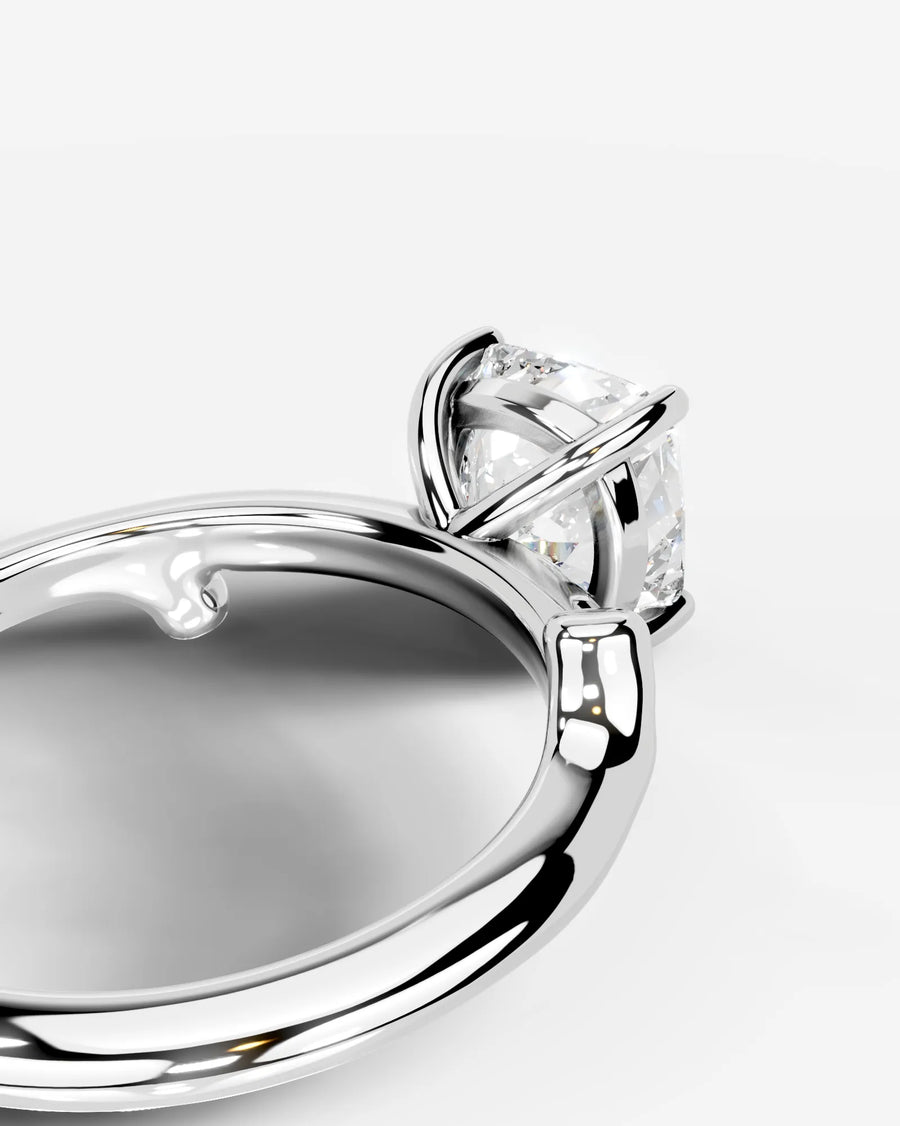 Nature's Embrace (Cushion) 14k White Gold 003
