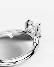 Nature's Embrace (Cushion) 18k White Gold 003