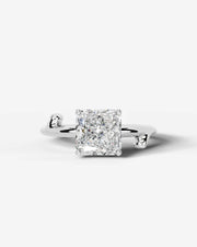 Nature's Embrace (Radiant) 14k White Gold 001