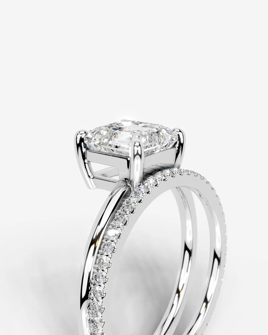 Charmaine (Asscher) 18k White Gold 005