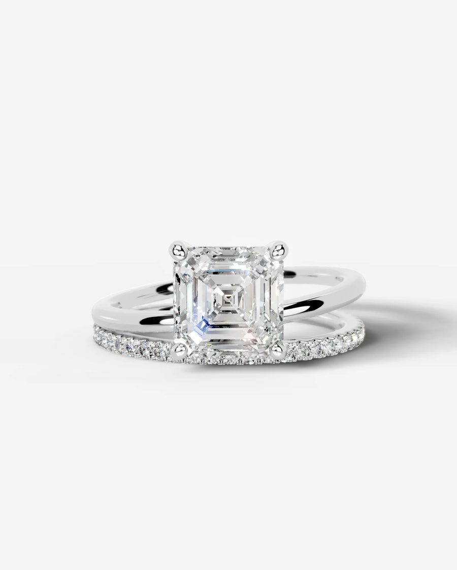 Charmaine (Asscher) 18k White Gold 001
