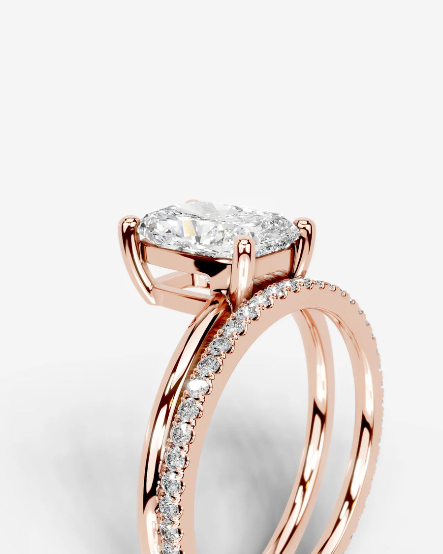 Charmaine (Elongated Cushion) 14k Rose Gold 005
