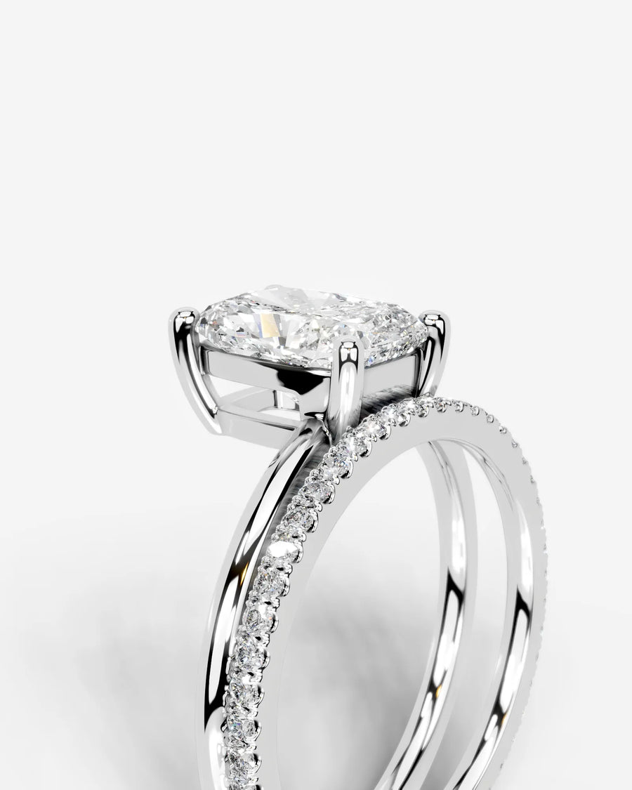 Charmaine (Elongated Cushion) 14k White Gold 005