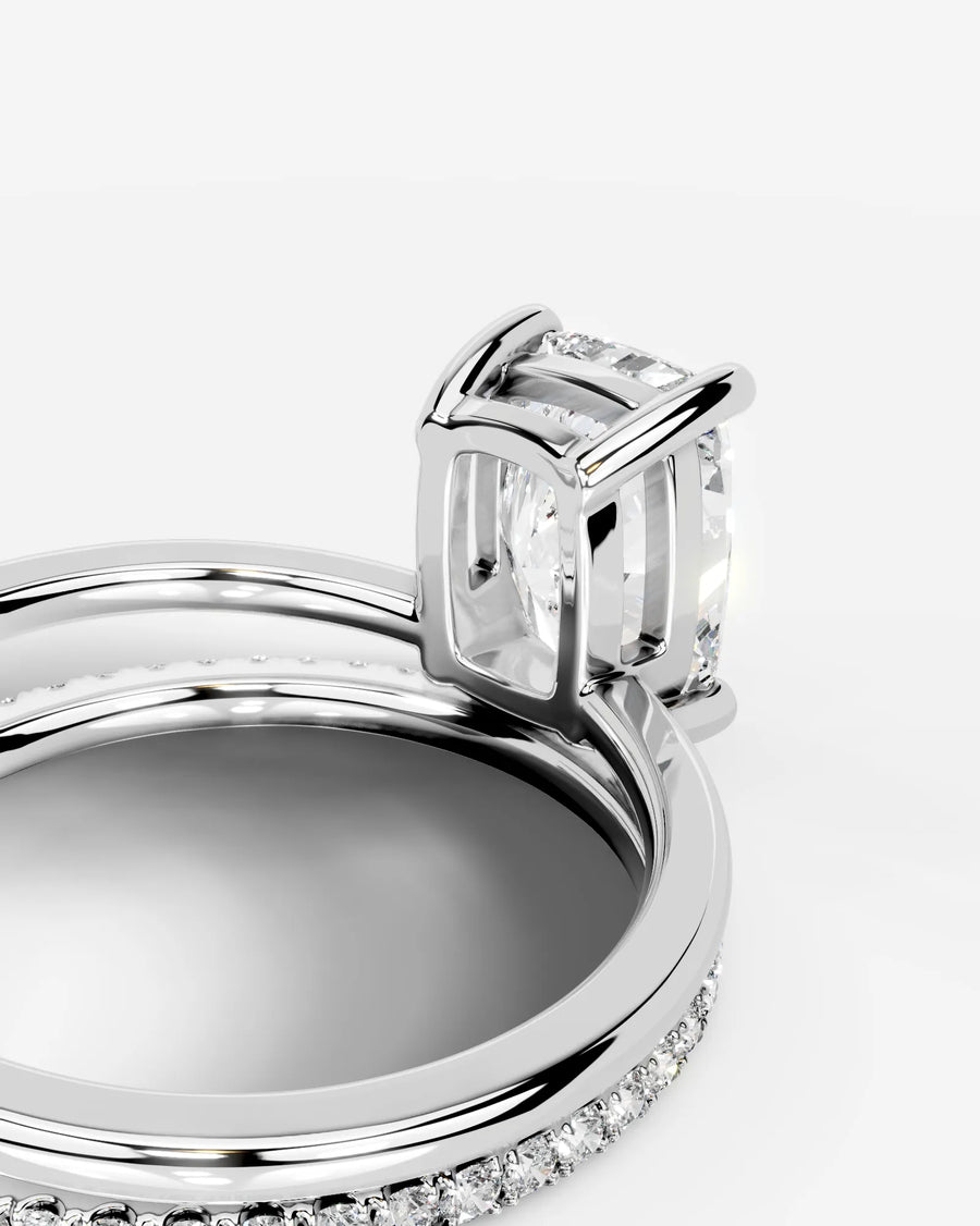 Charmaine (Elongated Cushion) 18k White Gold 002