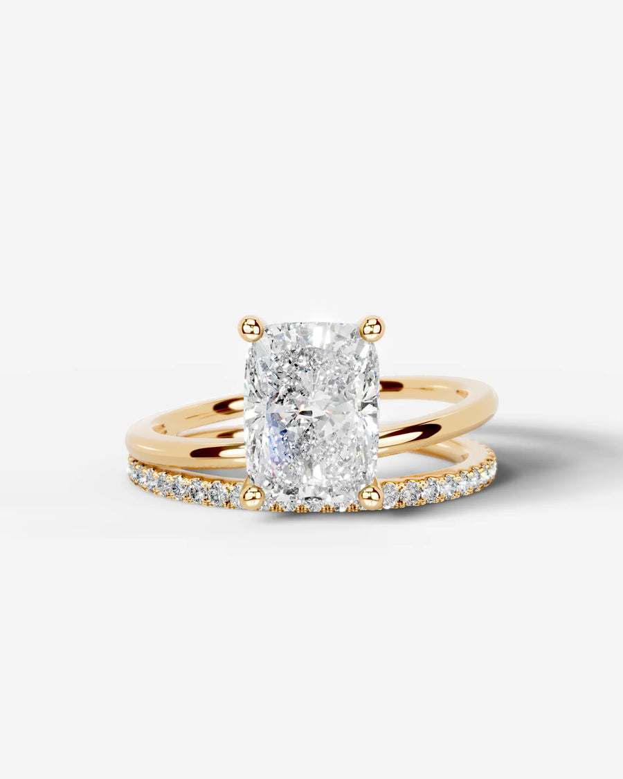 Charmaine (Elongated Cushion) 14k Yellow Gold 001