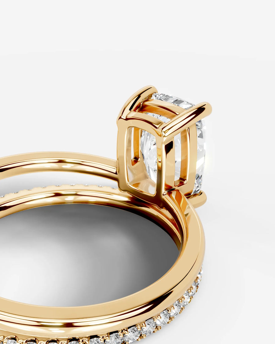Charmaine (Elongated Cushion) 14k Yellow Gold 002