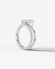 Charmaine (Elongated Radiant) 14k White Gold 004