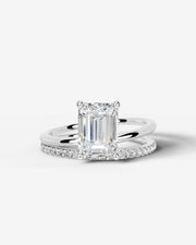 Charmaine (Elongated Radiant) 18k White Gold 001
