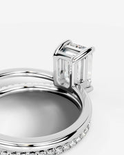 Charmaine (Elongated Radiant) 18k White Gold 002