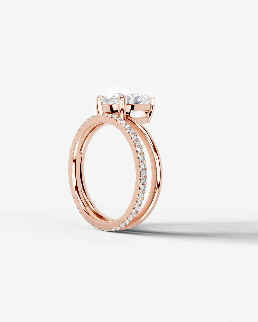 Charmaine (Pear) 14k Rose Gold 004