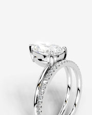 Charmaine (Pear) 14k White Gold 005
