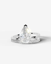 Charmaine (Pear) 14k White Gold 001
