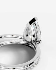 Charmaine (Pear) 18k White Gold 002