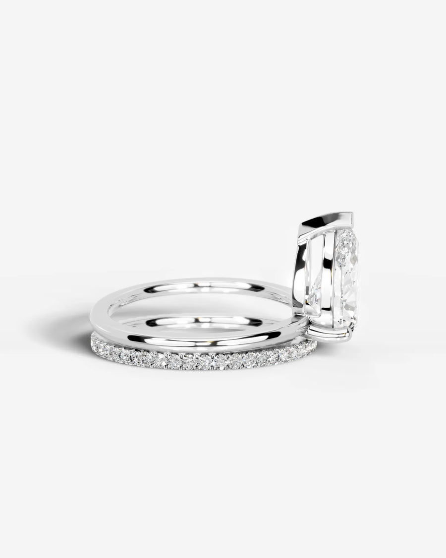 Charmaine (Pear) 18k White Gold 003
