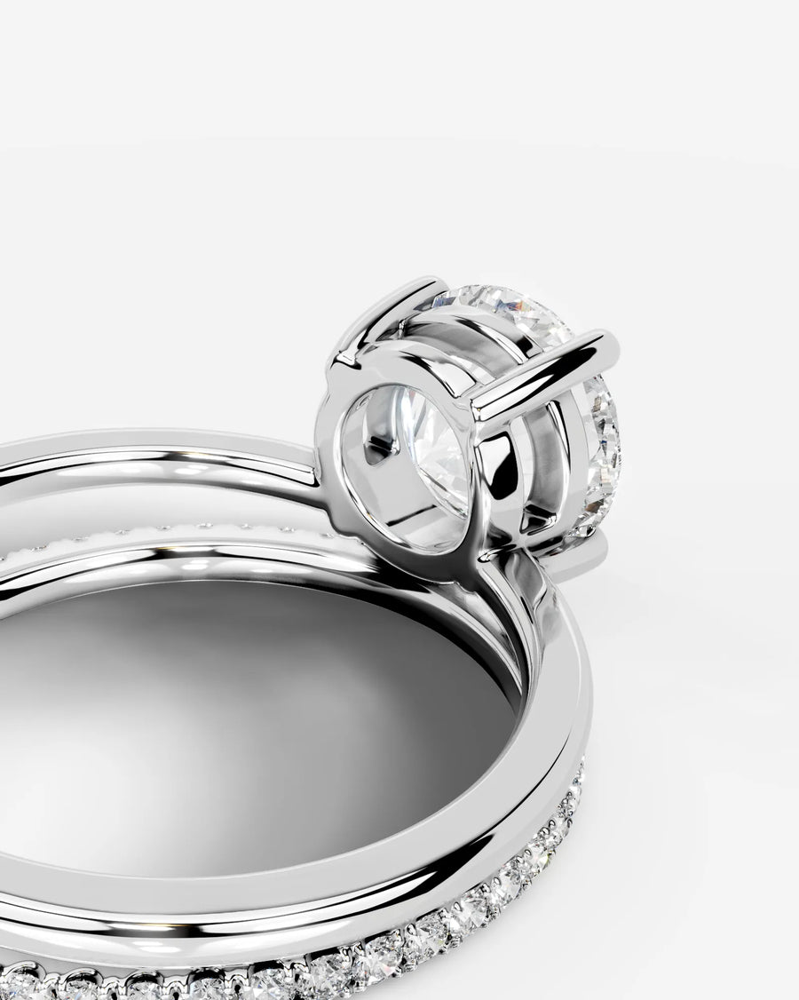 Charmaine (Round) 18k White Gold 002