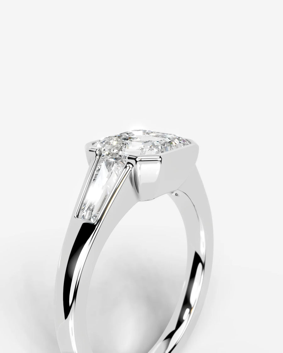Mimi (Asscher) 14k White Gold 005