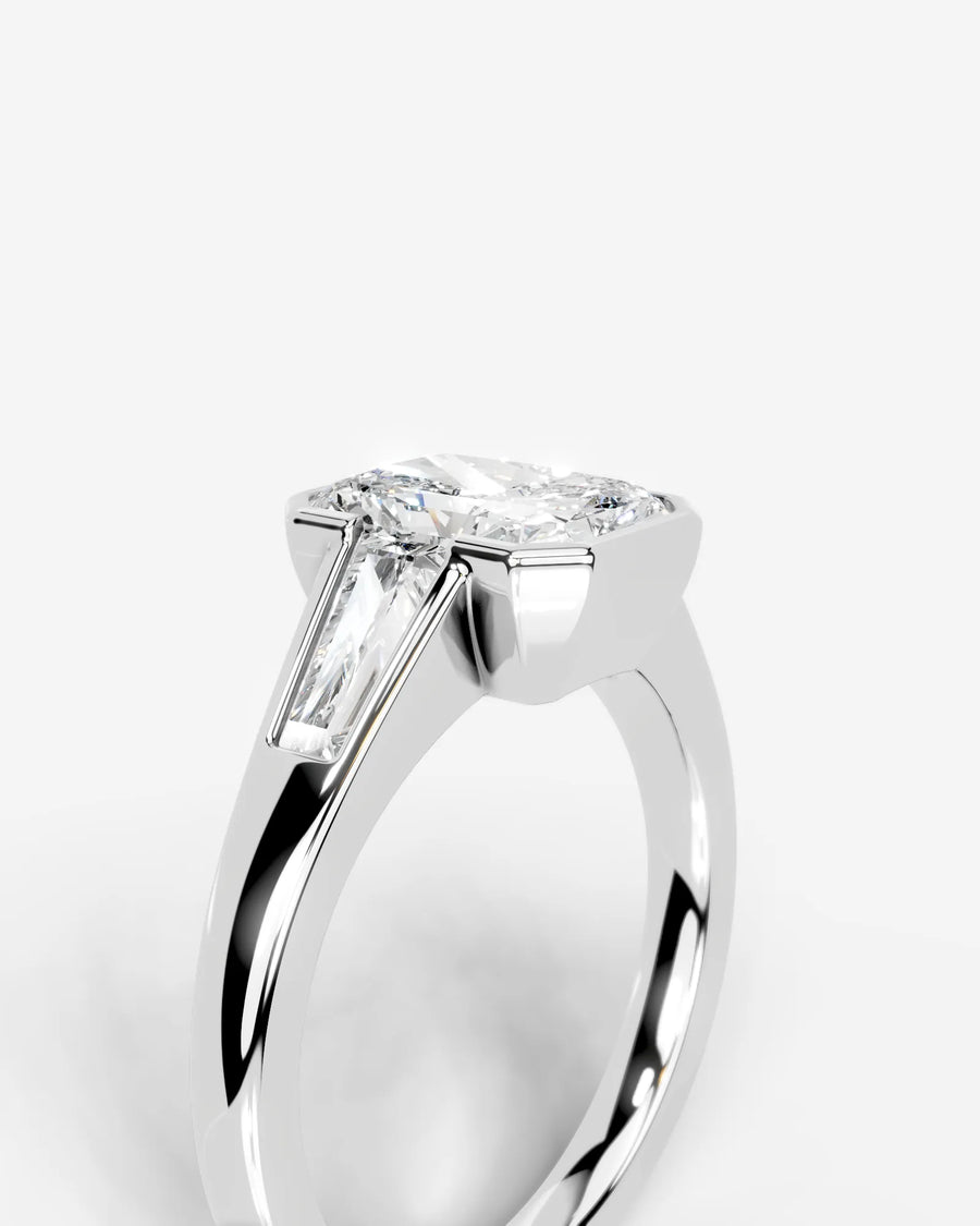 Mimi (Elongated Radiant) 18k White Gold 005