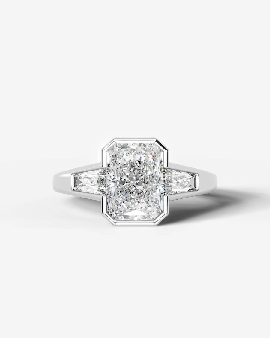 Mimi (Elongated Radiant) 18k White Gold 001
