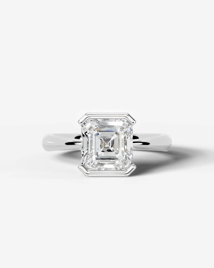 Lois (Asscher) 14k White Gold 001