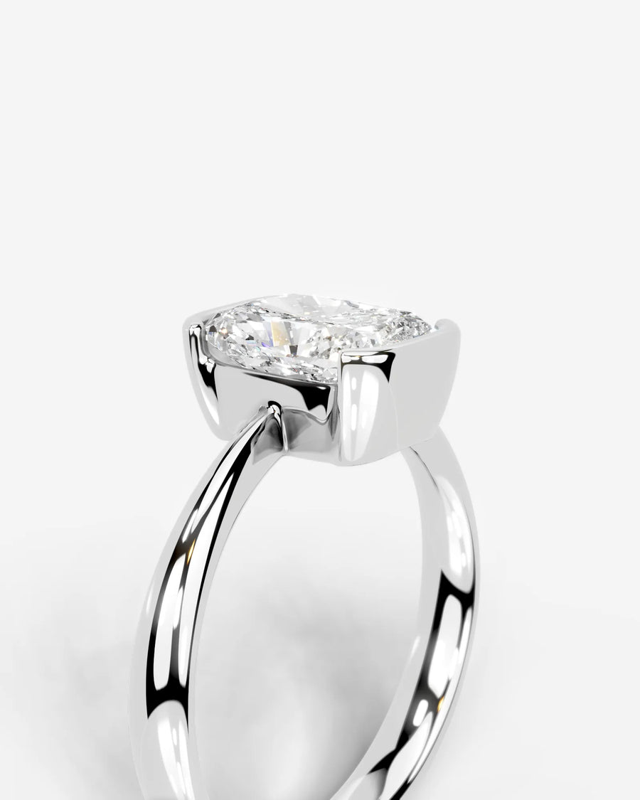 Lois (Elongated Cushion) 14k White Gold 005