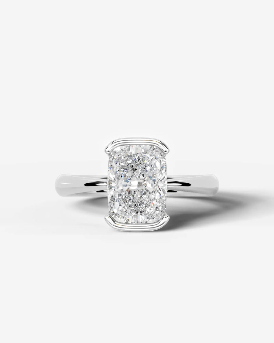 Lois (Elongated Cushion) 14k White Gold 001