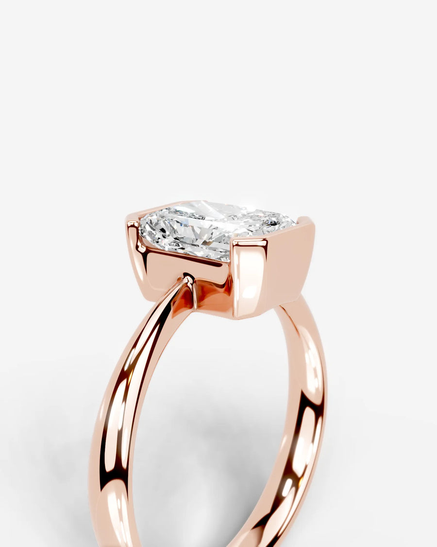 Lois (Elongated Radiant) 14k Rose Gold 005